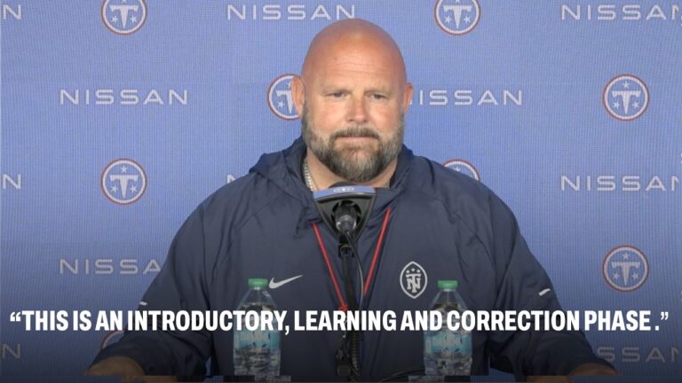 Brian Daboll Talks Cam Ward, Titans Offense and Minicamp Progress