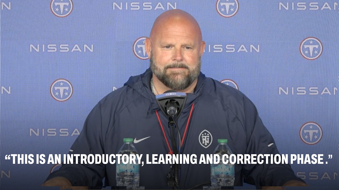 Brian Daboll Talks Cam Ward, Titans Offense and Minicamp Progress