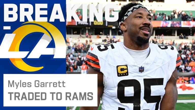 Browns trade Myles Garrett to Rams for Jared Verse, first-round pick