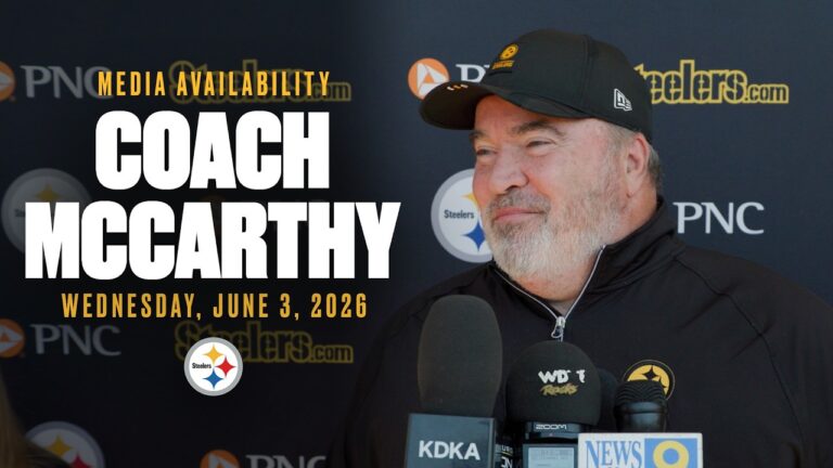 Coach Mike McCarthy Media Availability (June 3) Pittsburgh Steelers