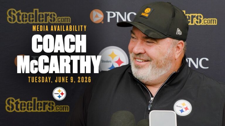 Coach Mike McCarthy Media Availability (June 9) Pittsburgh Steelers