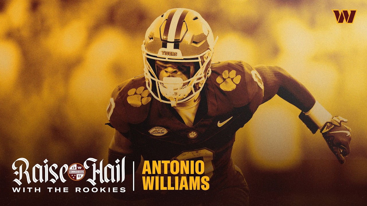 Commanders’ 3rd-Rd Pick Antonio Williams Is A Smooth Operator Raise Hail With The Rookies NFL