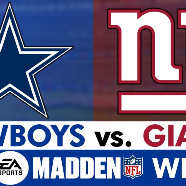 Cowboys vs. Giants LIVE Madden Simulation 2026 NFL Week 1