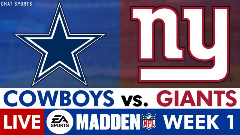 Cowboys vs. Giants LIVE Madden Simulation 2026 NFL Week 1