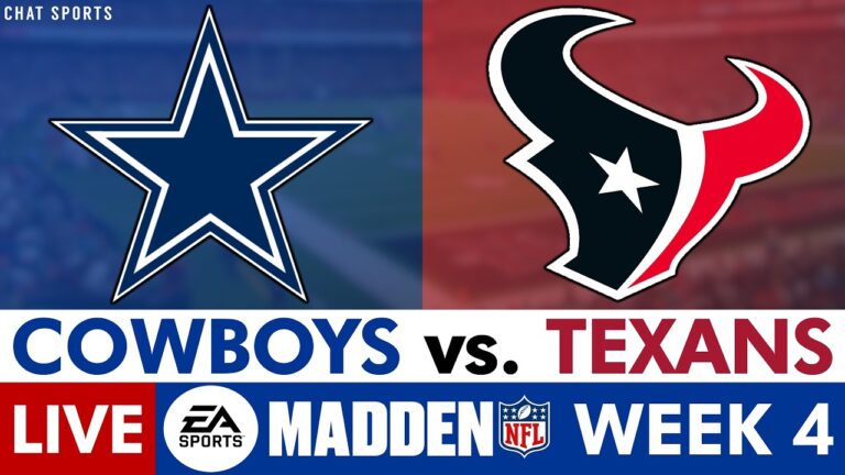 Cowboys vs. Texans LIVE Madden Simulation 2026 NFL Week 4