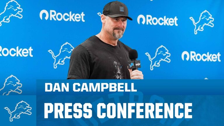 Dan Campbell OTA Day 6 Press Conference June 4, 2026