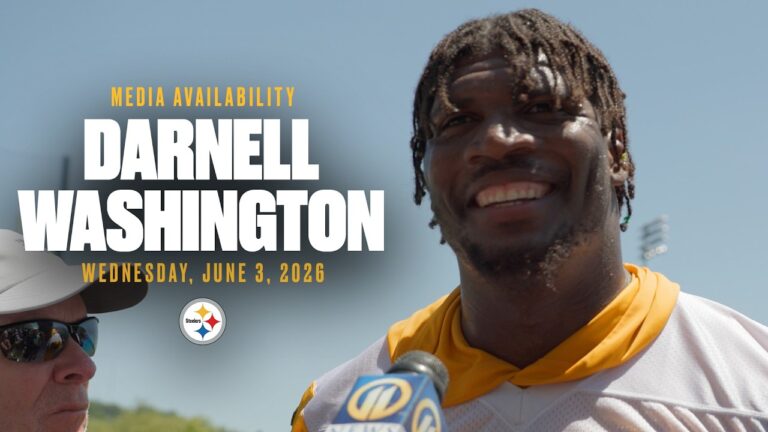 Darnell Washington Media Availability (June 3) Pittsburgh Steelers