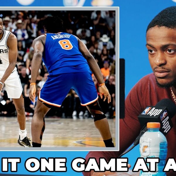 De’Aaron Fox on Spurs Taking the Series One Game at a Time Now Heading to New York