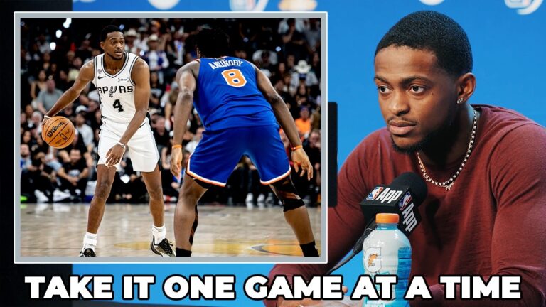 De’Aaron Fox on Spurs Taking the Series One Game at a Time Now Heading to New York