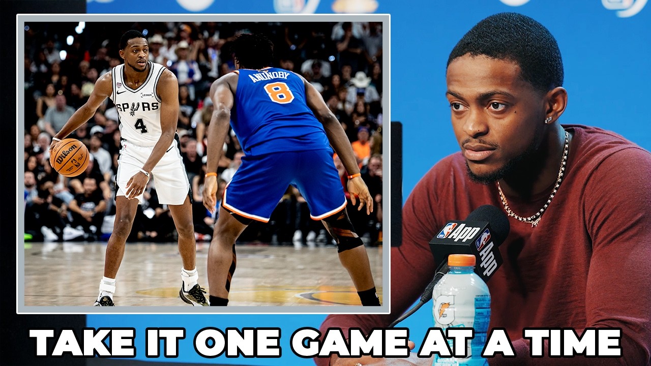 De’Aaron Fox on Spurs Taking the Series One Game at a Time Now Heading to New York