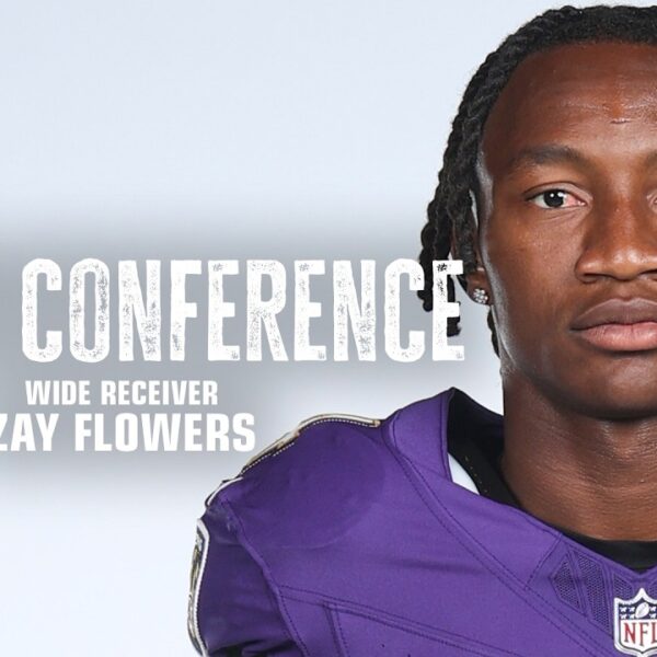 Declan Doyle, Anthony Levine Jr., Anthony Weaver, Zay Flowers Media Availability Baltimore Ravens
