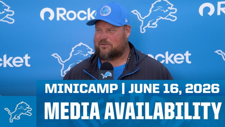 Detroit Lions assistant coaches meet with the media June 16, 2026