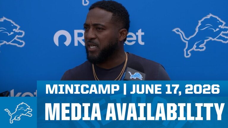 Detroit Lions defensive assistant coaches meet with the media June 17, 2026