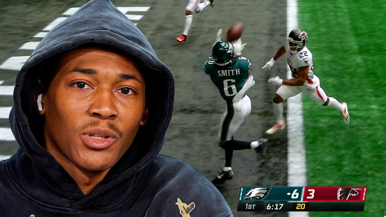 DeVonta Smith Reacts to His FIRST NFL Game