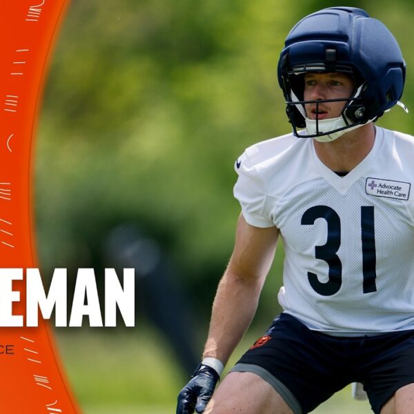 Dillon Thieneman reflects on first Bears offseason Press Conference
