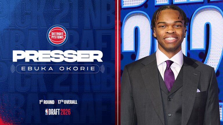 Ebuka Okorie Introductory Press Conference NBA Draft 2026