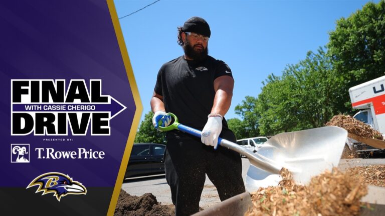 Entire Ravens Organization Volunteers in Patterson Park Beautification Ravens Final Drive