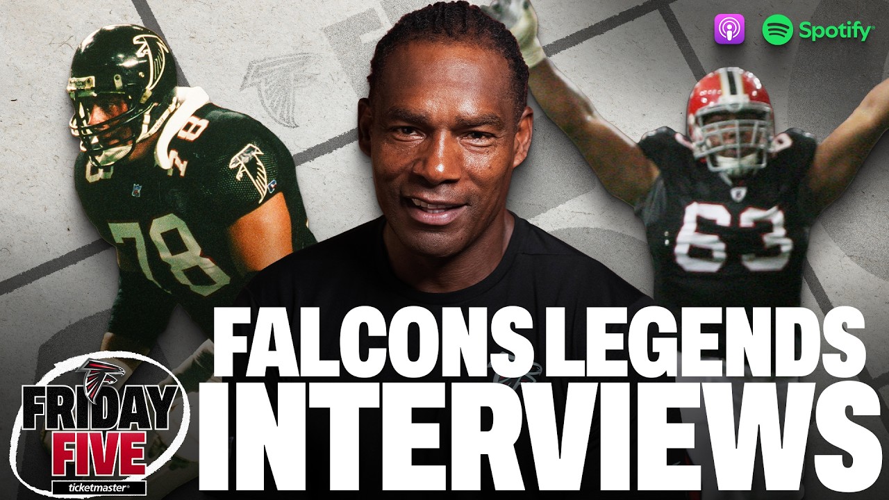 Falcons Legends Jessie Tuggle, Mike Kenn, & Justin Blalock join the show!! Friday Five Podcast