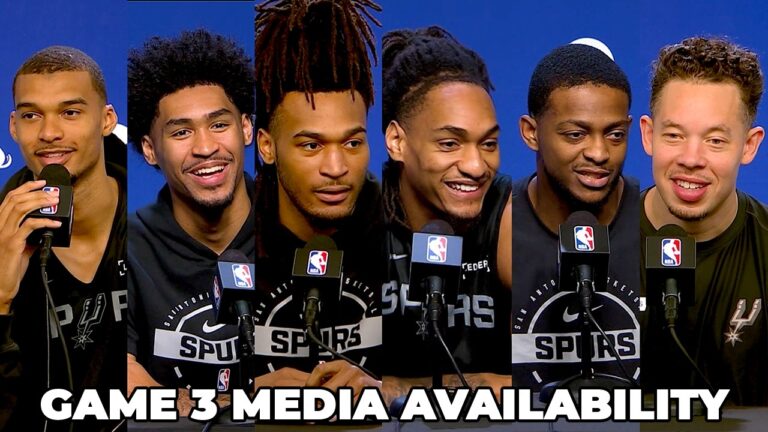 Full NBA Finals Game 3 Spurs Media Availability: Victor, Dylan, Steph, Devin, and Mitch