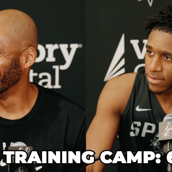 Full Spurs Training Camp Media Availability: Spurs Coach Corliss Williamson and Tarris Reed Jr.
