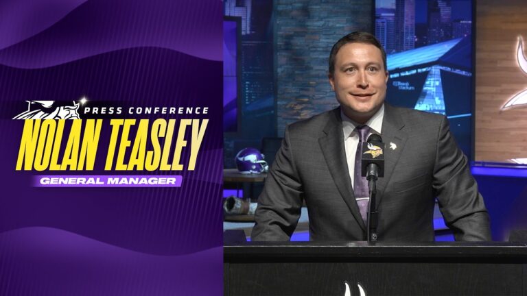 General Manager Nolan Teasleys Full Introductory Press Conference Minnesota Vikings