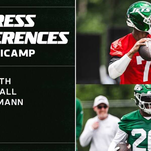 Geno Smith and Breece Hall Discuss Knicks Championship 2026 Jets Mini-Camp