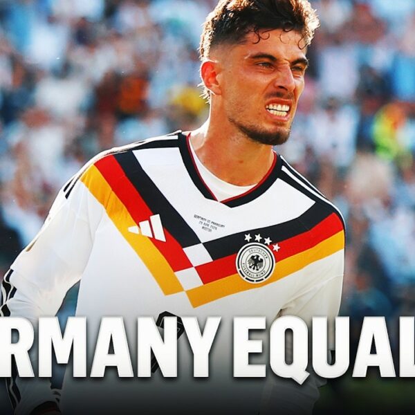 Germany LEVELS Score Kai Havertz Redirects Cross to Find the Net vs Paraguay
