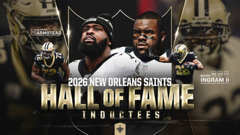 HYPE: Terron Armstead & Mark Ingram to join Saints Hall of Fame Class of 2026