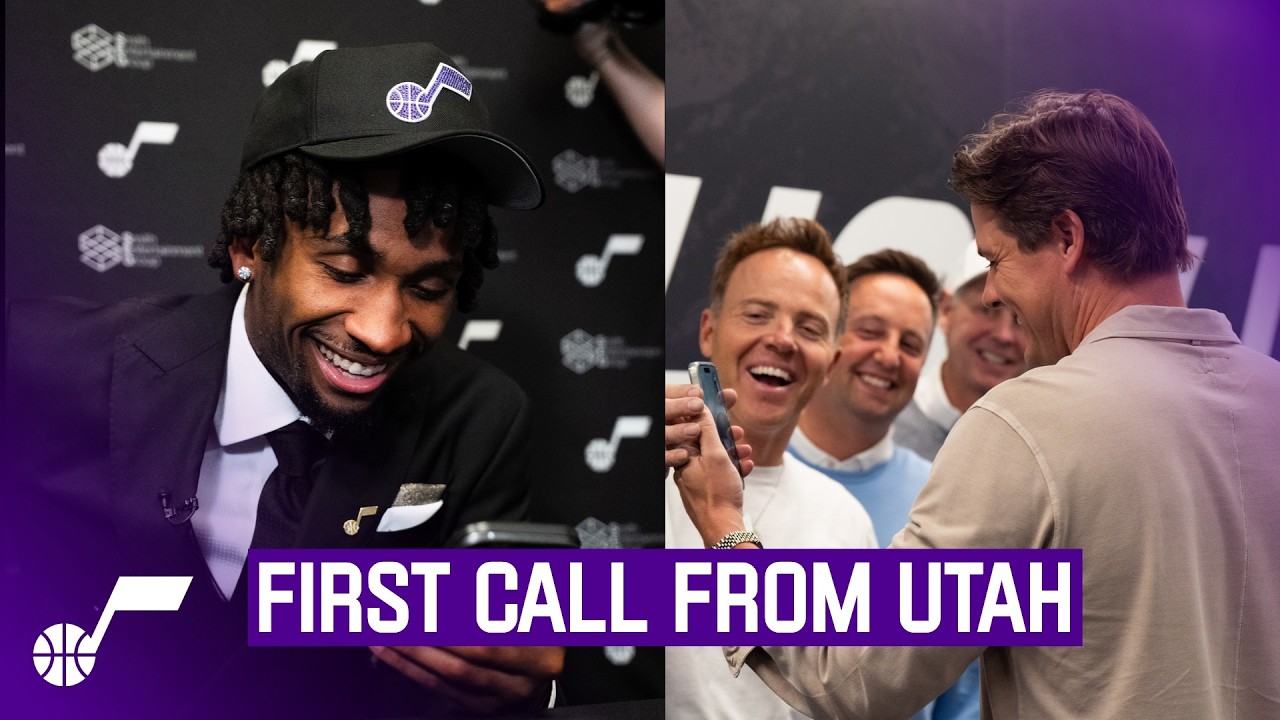 I’m on my way Darryn Peterson gets the call from the Utah Jazz front office