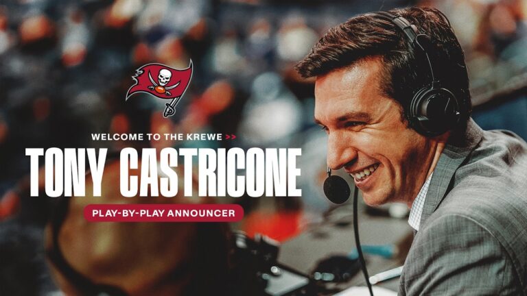 Introducing, Tony Castricone: The Bucs New Radio Play-By-Play Announcer Tampa Bay Buccaneers