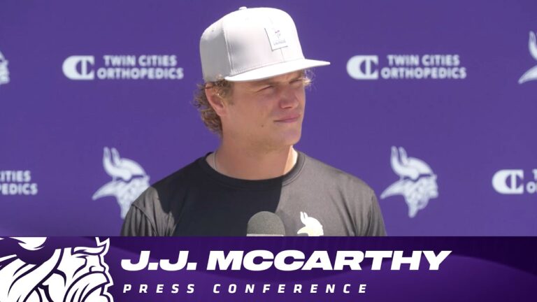 J.J. McCarthy on His Focus, Learning from Carson Wentz & Max Bredeson Joining the Vikings