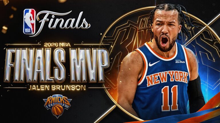 Jalen Brunson is the 2026 Finals MVP 32.6 PPG, 4.6 APG, 4.2 RPG