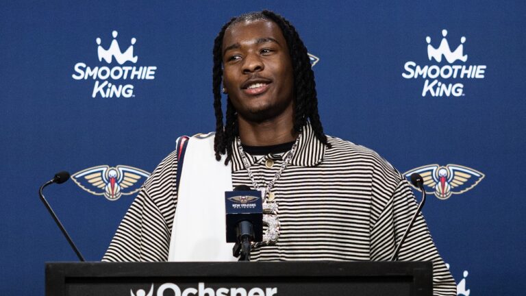 Jaron Pierre Jr. Introductory Press Conference New Orleans Pelicans