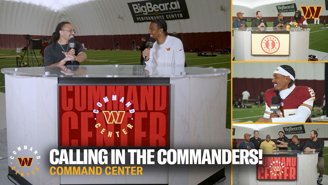 Jayden Daniels 1-on-1, Commanders Catch up at Media Day & 2026 Expectations Command Center NFL