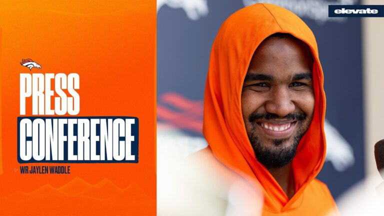 Jaylen Waddle on joining Broncos WR corps: Its a great group, honestly
