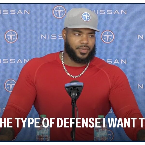 Jeffrey Simmons, Elic Ayomanor, Keldric Faulk & Cody Barton Meet with Media Tennessee Titans