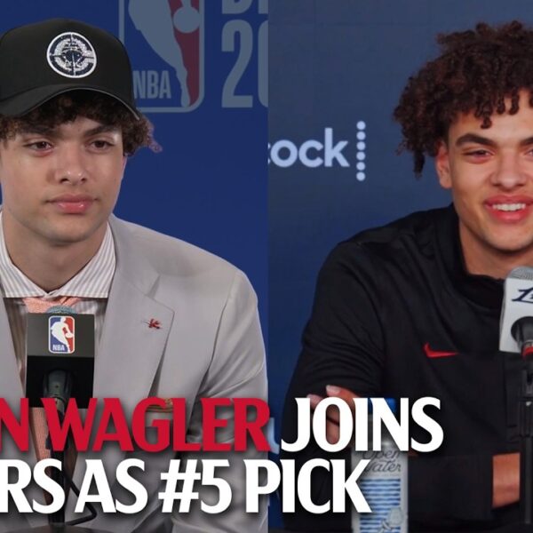 Keaton Wagler Joins LA Clippers as Overall 5th Pick Introductory Press Conference