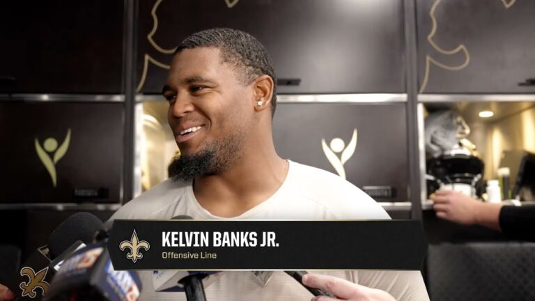Kelvin Banks Jr. on working with David Edwards, o-line chemistry New Orleans Saints