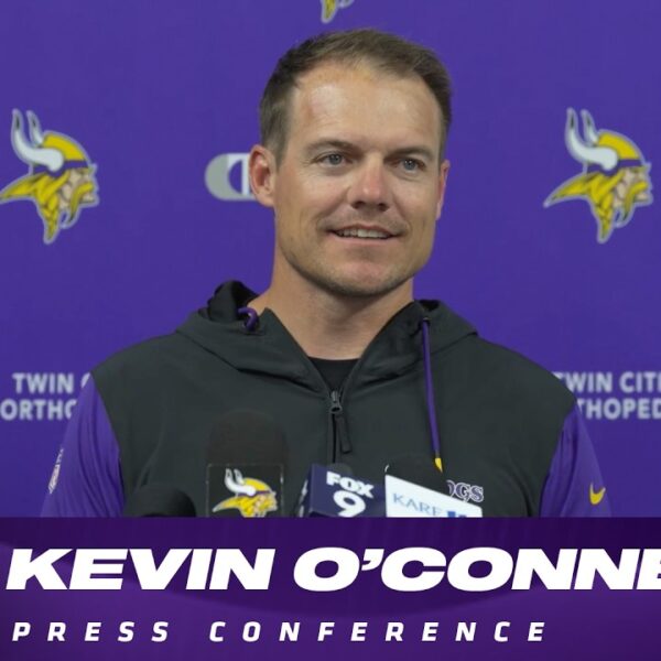 Kevin O’Connell Talks Caleb Etienne, Player Development & Vikings Offensive Line Minnesota Vikings