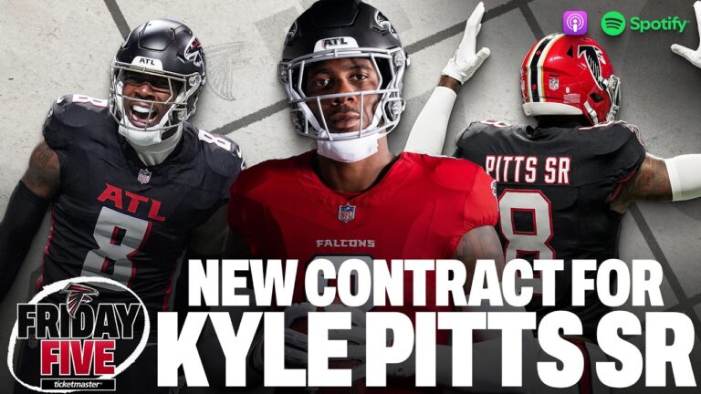 Kyle Pitts Sr. on his new contract with the Atlanta Falcons & his best plays Friday Five Podcast