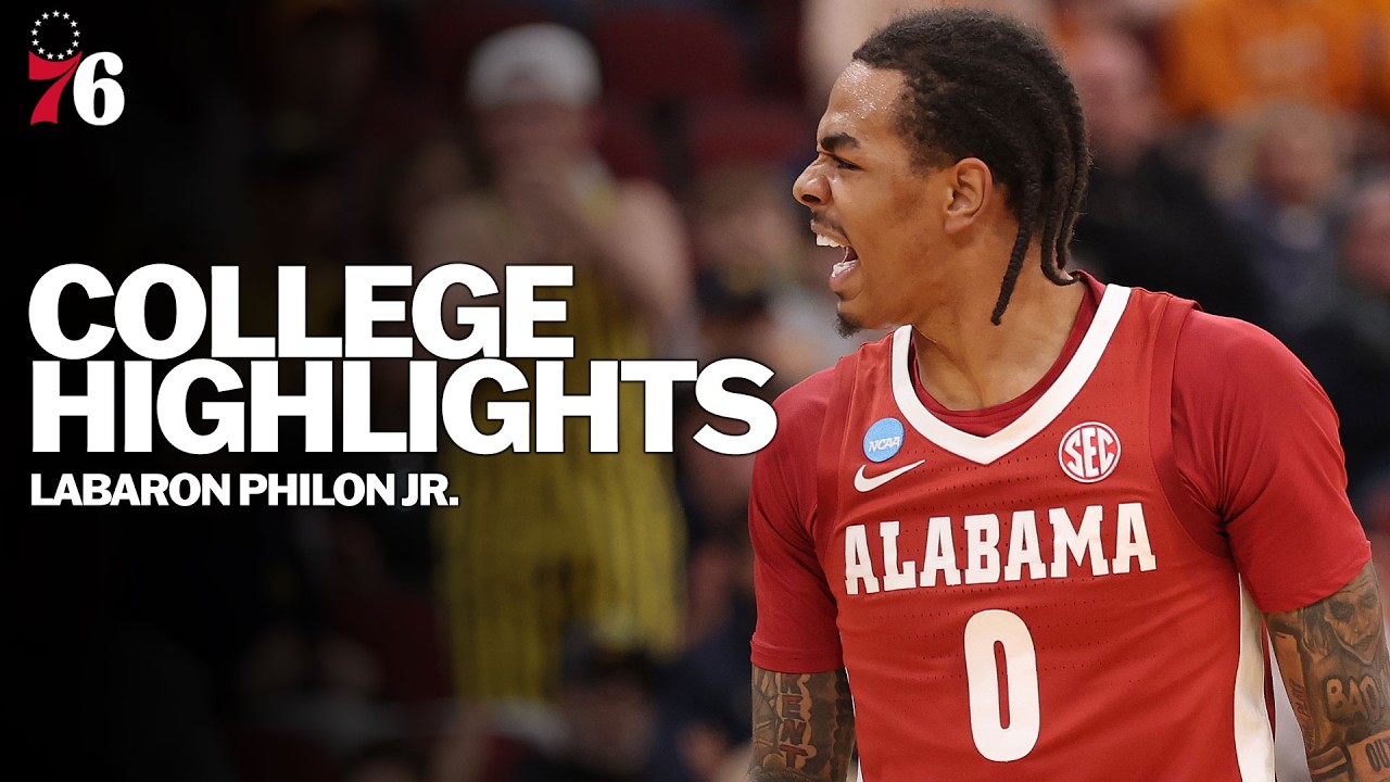 Labaron Philon Jr. 2025-26 College Highlights Philadelphia 76ers First Round Draft Pick