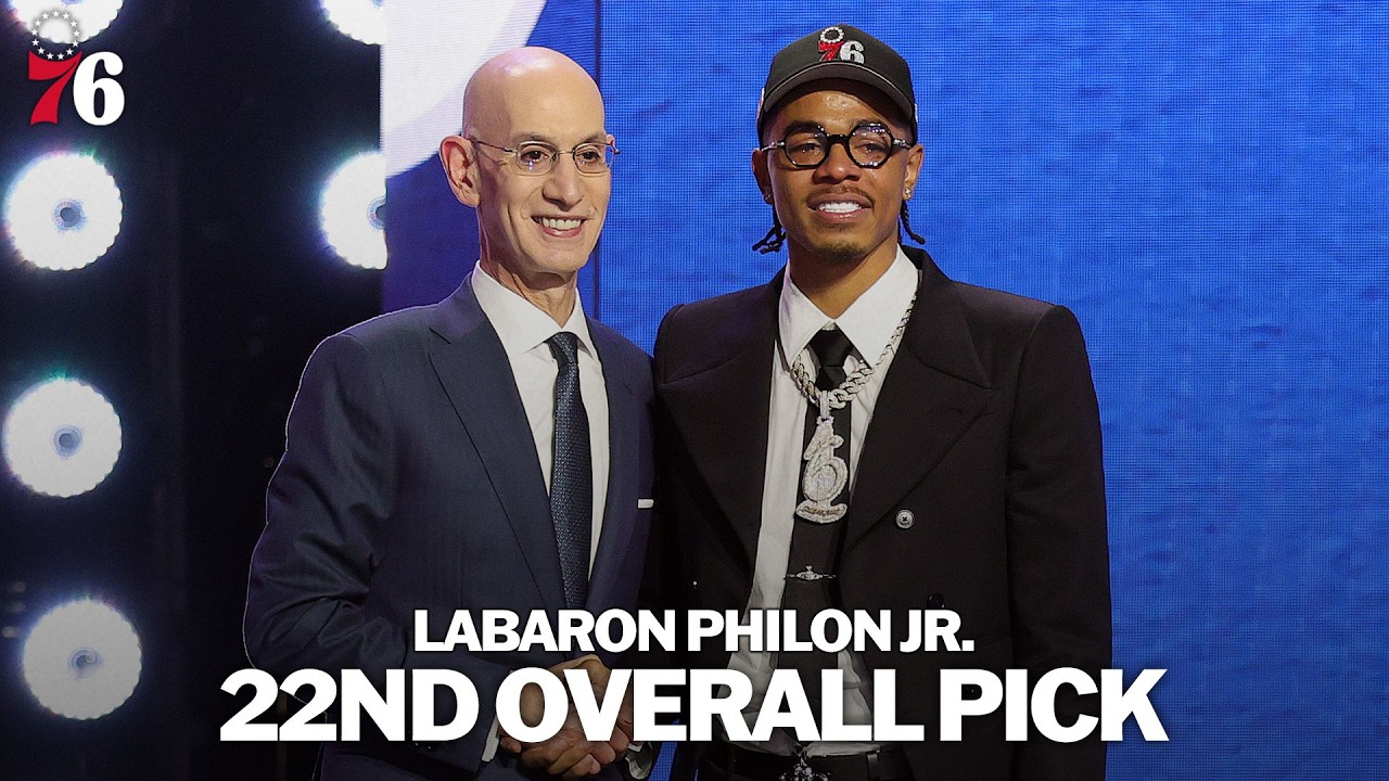 Labaron Philon Jr. Selected 22nd Overall by the Philadelphia 76ers 2026 NBA Draft