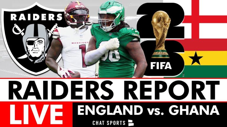 Las Vegas Raiders Rumors & NFL News LIVE 2026 FIFA World Cup Stream: England vs. Ghana