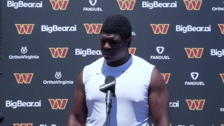 LIVE: OL Josh Conerly Jr. Speaks to the Media After Today’s OTA