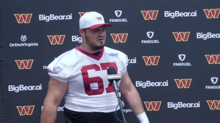 LIVE: OL Nick Allegretti Speaks To The Media After Today’s OTA Washington Commanders