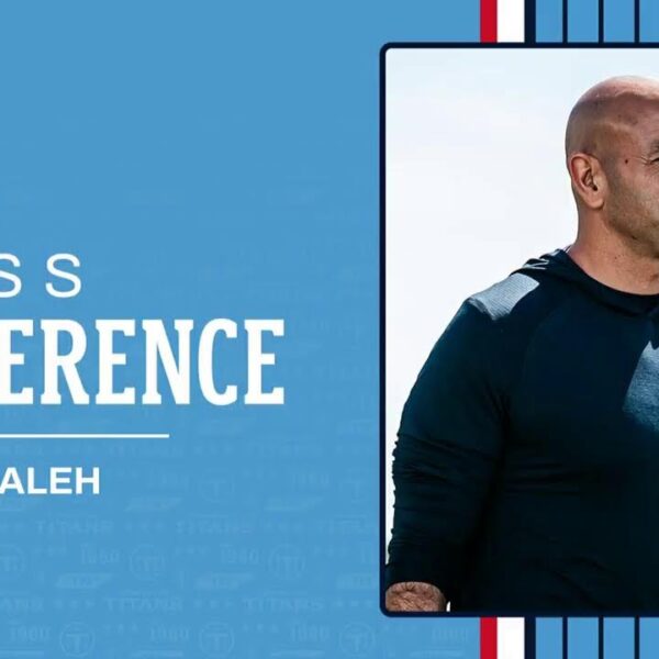 Live Press Conference: 10:15 AM CT: Titans HC Robert Saleh and Coordinators