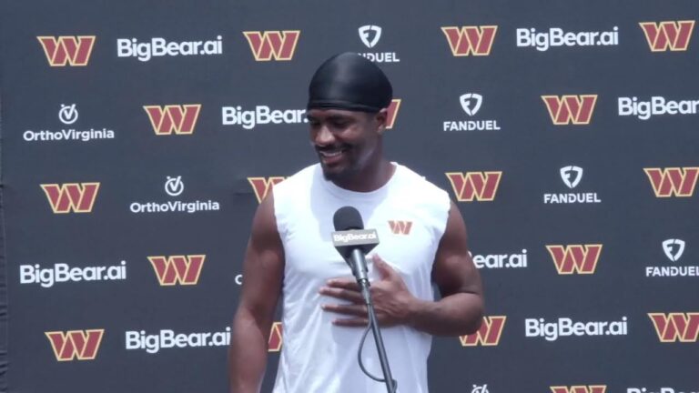 LIVE: RB Rachaad White Speaks To The Media After Today’s OTA Washington Commanders