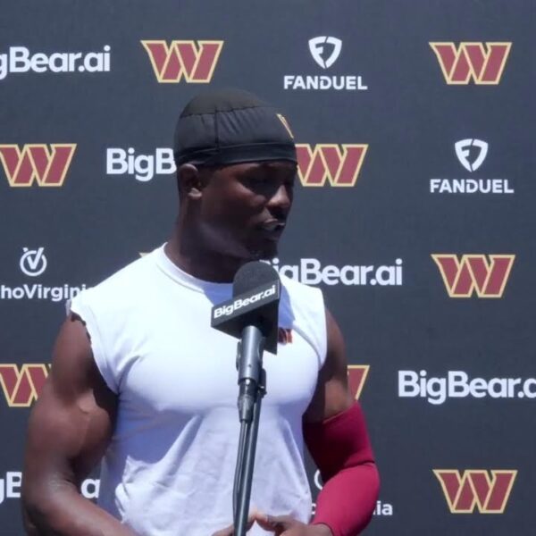 LIVE: WR Terry McLaurin Speaks to the Media After Today’s OTA