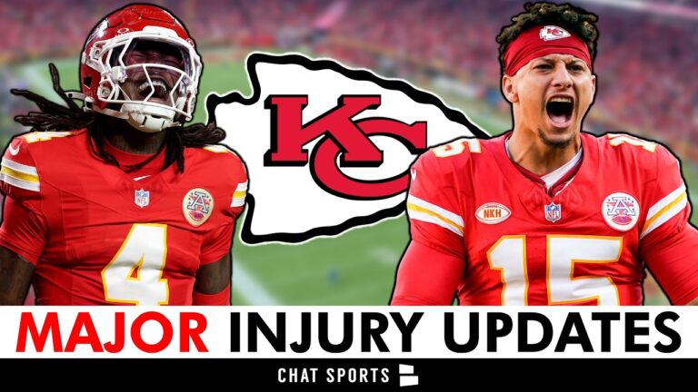 MAJOR Kansas City Chiefs Injury Updates Ft. Patrick Mahomes, Mansoor Delane and Rashee Rice