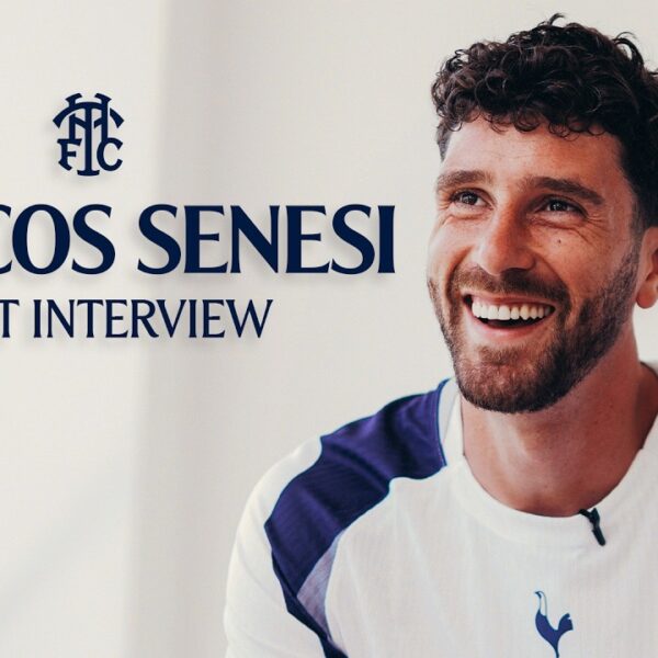 Marcos Senesis first interview as a Tottenham Hotspur player